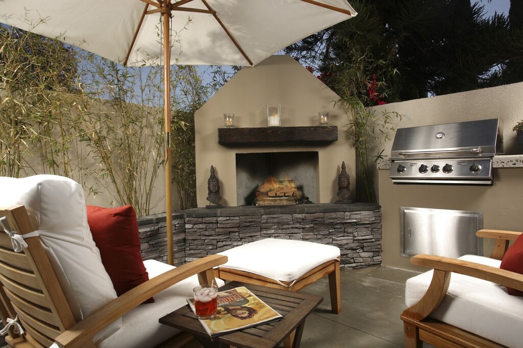 Comfortabel zitten met een luxe lounge in de tuin